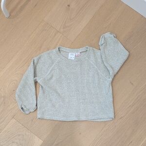 Zara Kids Heather Gray Knit Sweater